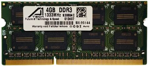 Amazon.in: Buy A1Tech 4GB DDR3 Laptop RAM 1333MHz So-DIMM Memory ...