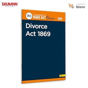Buy Taxmann's Divorce Act 1869 [Bare Act with Section Notes] – Updated ...