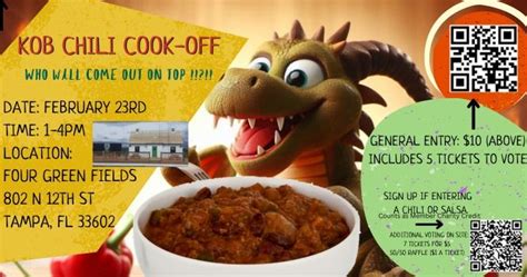 Ye Enchanted Krewe of Brigadoon - Chili Cookoff 2025!, Four Green ...