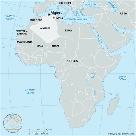 Algeria On Map