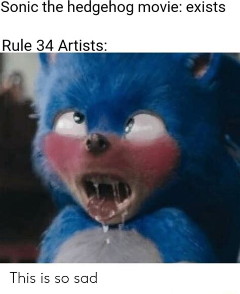 Sonic the hedgehog movie: exists Rule 34 Artists: - iFunny