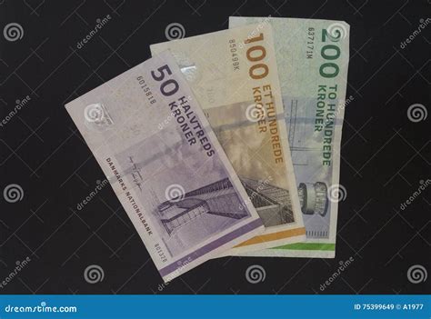 Danish Krone (DKK) notes stock image. Image of business - 75399649