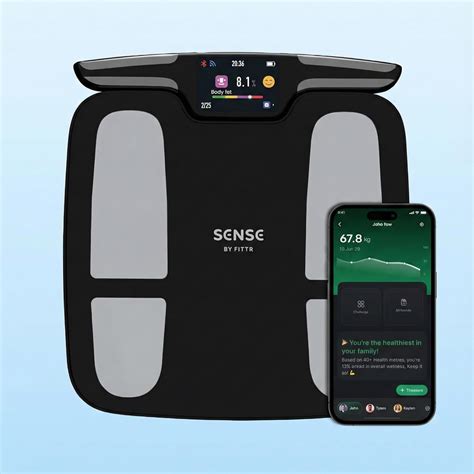 FITTR SENSE Smart Scale Pro, Tracks 50+ Health Metrics, Body ...