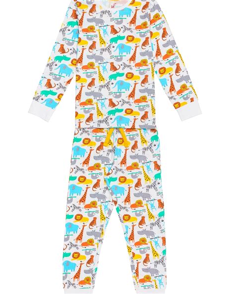 Buy H by Hamleys Boys Full Sleeves Pyjama Set All Over Animal Print ...