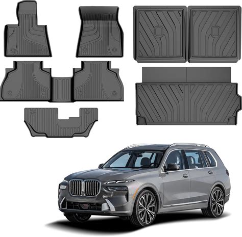Floor Mats & Cargo Liner & Backrest Mat for BMW X7 2019-2024 2025(Only ...