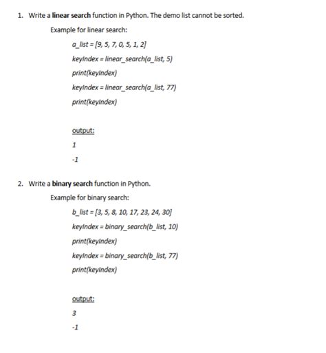 Image result for Examples of Linear Search Algorithms Python
