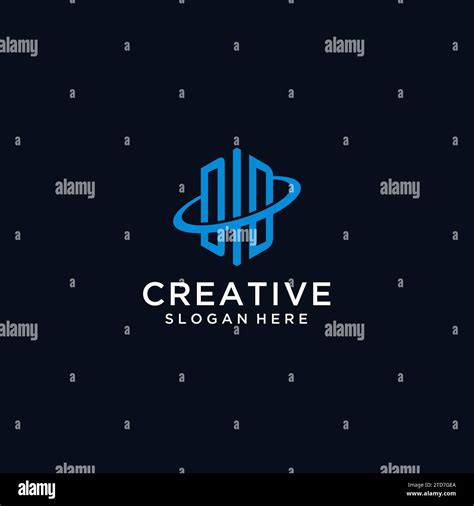 DD initial monogram logo with hexagonal shape and swoosh design ideas Stock Vector Image & Art ...