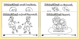 Prietenia - Desene de colorat | Resurse Twinkl România