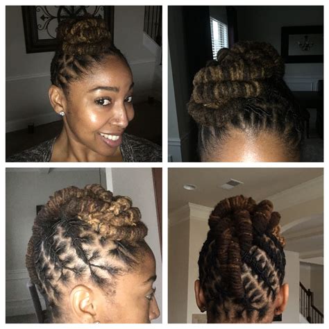 Loc updo | Short locs hairstyles, Hair styles, Dreadlock hairstyles black
