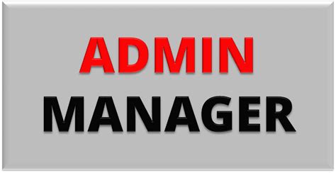 Admin Manager Job Description | Velvet Jobs