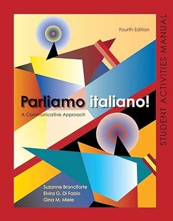 Buy Parliamo italiano 4th Edition Activities Manual: Activities Manual ...