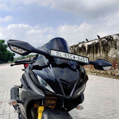 Motorcycle Mirror LED Turn Light Signals Moto Rear View Rearview R6 Mi ...