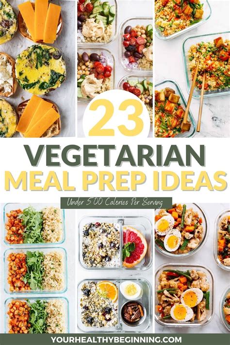 23 vegetarian meal prep ideas – Artofit