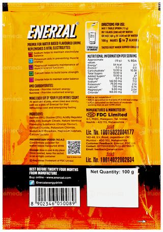 Enerzal Orange Flavour Powder: Uses, Side Effects, Price & Substitutes