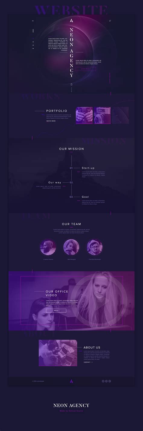 Image result for Neon Prtfolio Using HTML/CSS