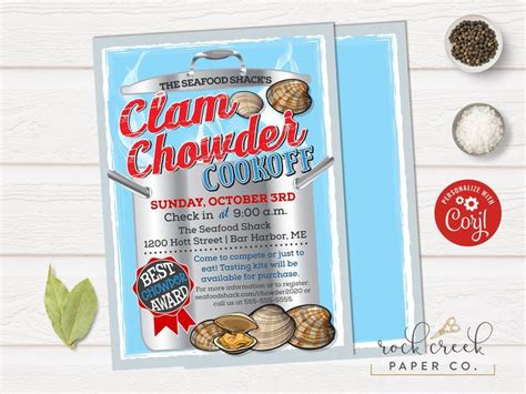 Image result for Corn Chowder Invitation