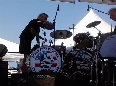 Checkin' out Don Brewer, drummer for Grand Funk Railroad - Band at the ...