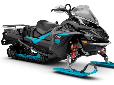 Flipable snowflap on the Lynx Commander RE snowmobile