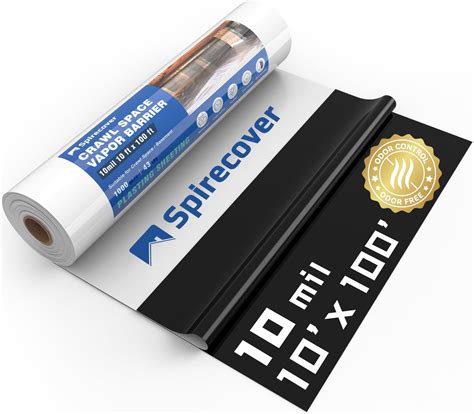 VBS - Clear Plastic Sheeting - 8 mil – Clear Plastic Roll for Spray ...