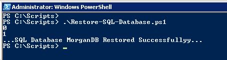 Image result for PowerShell Script to Restore a SQL DB with Different Name