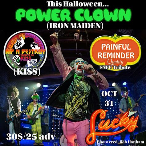 Power Clown(Iron Maiden)/ Rip N Destroy(Kiss)/ Painful Reminder(SNFU ...