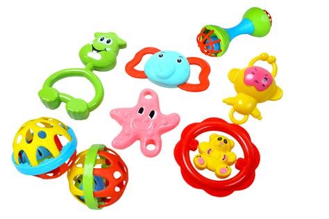 5 Pcs Rattle + Ball + Dumbbell – Toyenza Industries