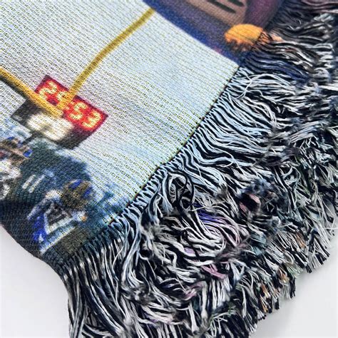 Bomber B17 Woven Tapestry Throw Blanket With Fringe - CrushHomes