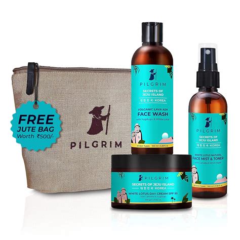 Pilgrim Korean Beauty Daily Face Care Kit,With Witch Hazel &Camellia ...