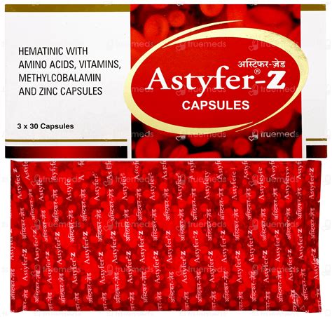 Astyfer Z Capsule 30 - Uses, Side Effects, Dosage, Price | Truemeds