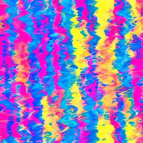 Pink Yellow Blue Abstract Pattern · Creative Fabrica