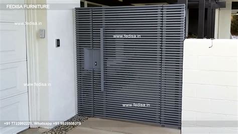 Channel Gate Design Modern Metal And Wood Fence Rcc Main Gate Design ...