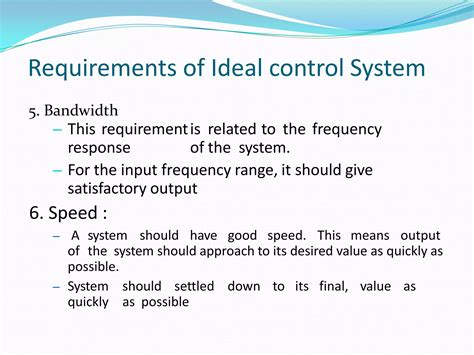 Image result for Control Systems Basic Specification