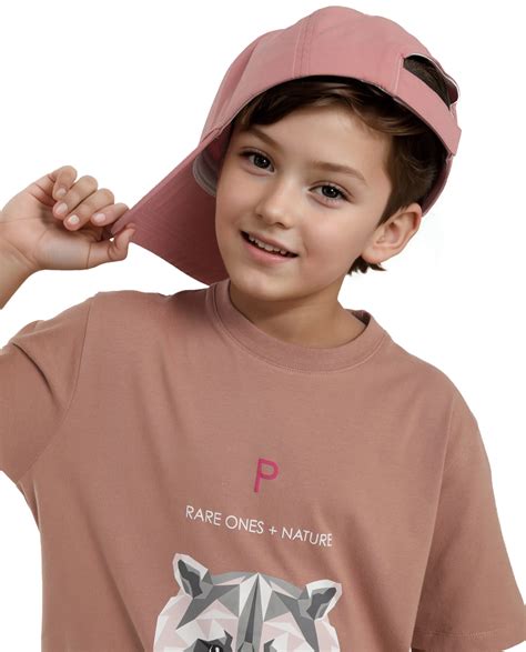 Rare Ones Kids Nito Orange Cotton Half Sleeves Crew Neck Regular Fit A