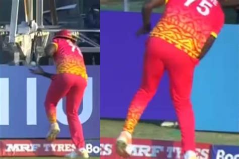 ICC Cricket World Cup 2023: जिम्बाब्वें के खिलाड़ी ने बाउंड्री लाइन पर ...