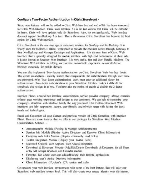 Image result for Citrix 2FA Setup