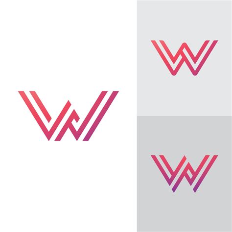 W Logo Design and template. Creative W icon initials based Letters in vector. 10606673 Vector ...