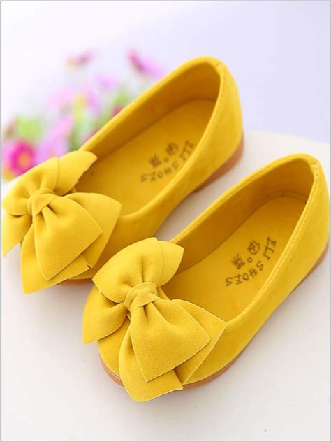 Yellow Bow Ballet Flats Toddlers Buy Flora Bella By Shoexpress Bow