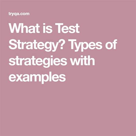 Test Strategy Examples 的图像结果