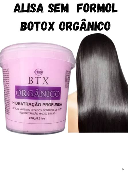 Kit 2 Botox orgânico 0% formol Efeito Liso Sem Ardência ou Cheiro Forte ...