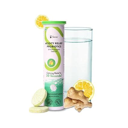Sova Health Acidity Relief Probiotics Effervescent Tablets | Calming ...