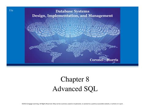 Advanced SQL - Lecture notes 1,4,5 - - Studocu
