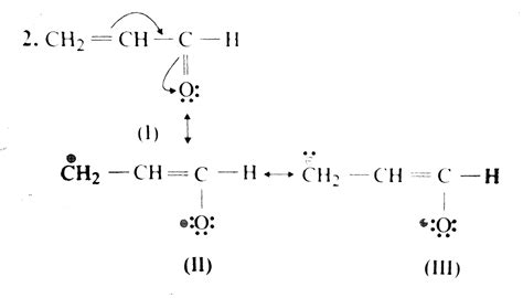 Write the resonance structures of `(1) CH_3 COO^(Ө)` and `(2) CH_2 = CH ...