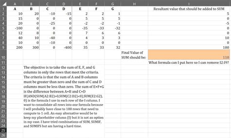 Excel Conditional Sum 的图像结果
