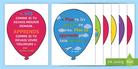 Ballons gonflables : Citations inspirantes