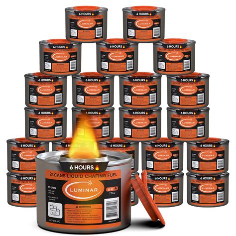 Snapklik.com : Resealable-Wick Chafing Fuel Cans, 24 Pack, 6 Hour ...