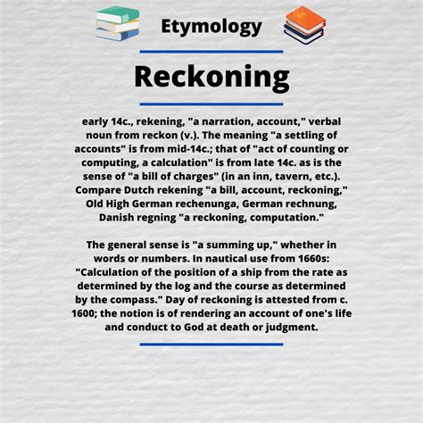 Reckoning : words
