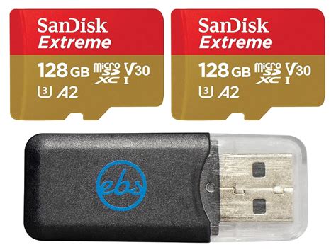 SanDisk MicroSD Extreme 128GB Memory Card (2) Works with GoPro Action ...