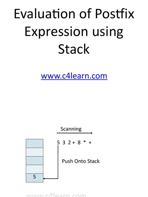 Image result for Postfix Expression to Expression Tree Using Struct Stack