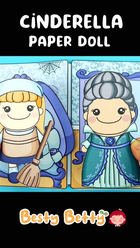 Image result for Cinderella Paper Doll Tutorial