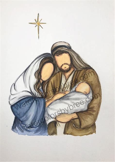 christmas drawing jesus